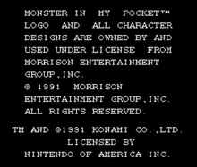 Image n° 1 - titles : Monster in My Pocket